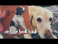 VINTAGE BOOK HAUL | Cosy November haul in front of the fire with the dogs