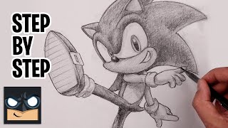 how to draw sonic the hedgehog for beginners