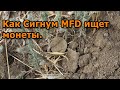 Как Сигнум MFD ищет монеты.