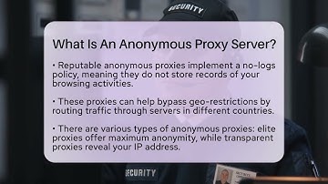 What Is An Anonymous Proxy Server? - SecurityFirstCorp.com
