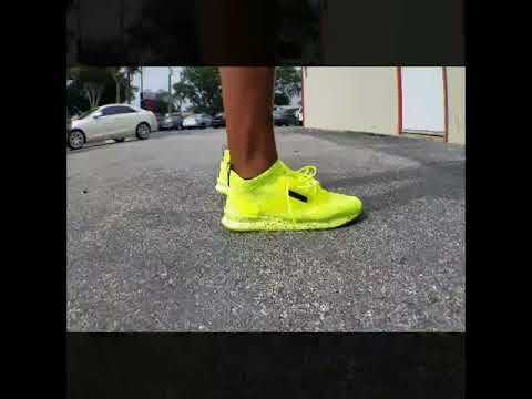 neon green reebok sneakers