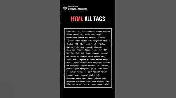 All HTML Tags in One Video 🤩🤩🤩 #webdeveloper
