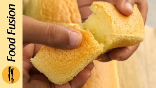 Jiggly Fluffy Cake - Aka Castella Cake Recipe By Food Fusion