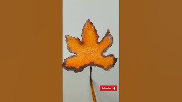 Maple leaf art🍁 #shorts #art #satisfying