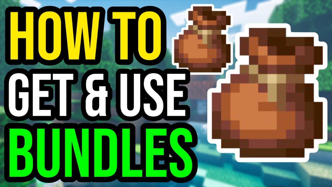 How To Use Bundles In Minecraft Bedrock & Java - YouTube