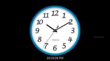 MatsClock 120130 - Analog Clock Timer (Hour, Minute & Second Needles) Live Time in PowerPoint Slide