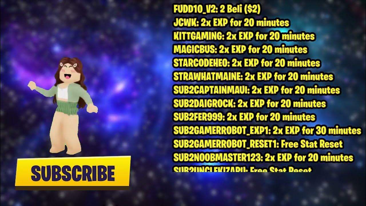 NEWEST* All Working Update 20 Codes Blox Fruits For X2 EXP & MORE! 