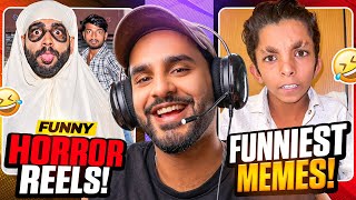 Reacting to Funniest Horror videos & Memes that will make you laugh