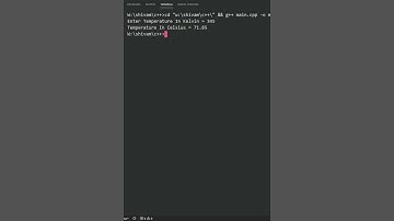 c++ program to convert kelvin to celsius using function @PWOShivam  #Shorts