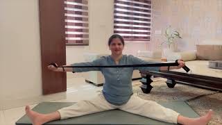 Fitness Workout With Yoga Belt Yogamom