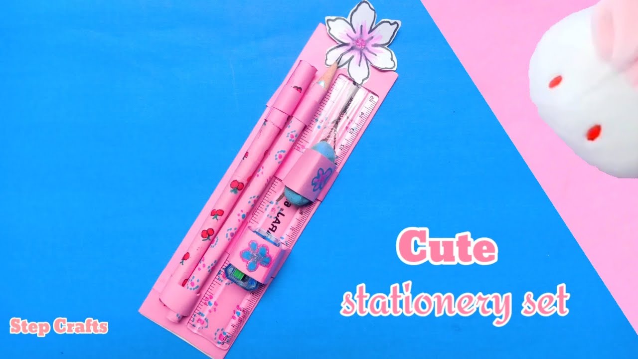 DIY Cute Stationery Set At Home DIY School Stationery How To Make