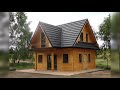 Drewniany dom 70m2 na Mazurach. / Holzhaus 70м2
