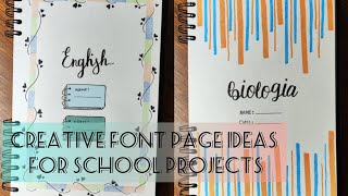 Creative Front Page Ideas for School Projects: Unleash your Imagination!