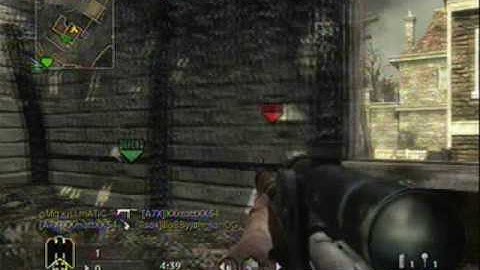 CoD WaW Longest Noscope Fail Across Map