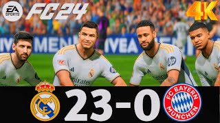 FIFA 24 - What Happen If Ronaldo Messi Neymar And Mbappe Play Together On Real Madrid