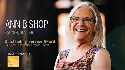 Ann Bishop BA96, Dr. Robert & Norma Ferguson Award...