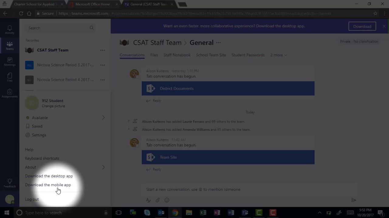 If Microsoft Teams Does Not Say Download - YouTube