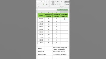 Cara Pembulatan Angka Desimal Rumus "=ROUND". #shorts #excel #belajarexcel #excelitumudah #desimal