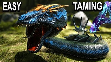 🐍ARK EASY BASILISK TAMING + ALL ABILITIES!! Ark Survival Evolved Aberration Basilisk Taming