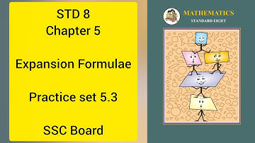 STD 8 - Practice set 5.3 | #maths #exam #education #mathematics #mathskills #happystudytime #std8