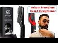 Arkam premium beard straightener for men  cutting edge ionic beard straightening comb for home
