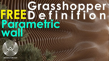 FREE Architecture Way Parametric wall 3d model and Grasshopper definition