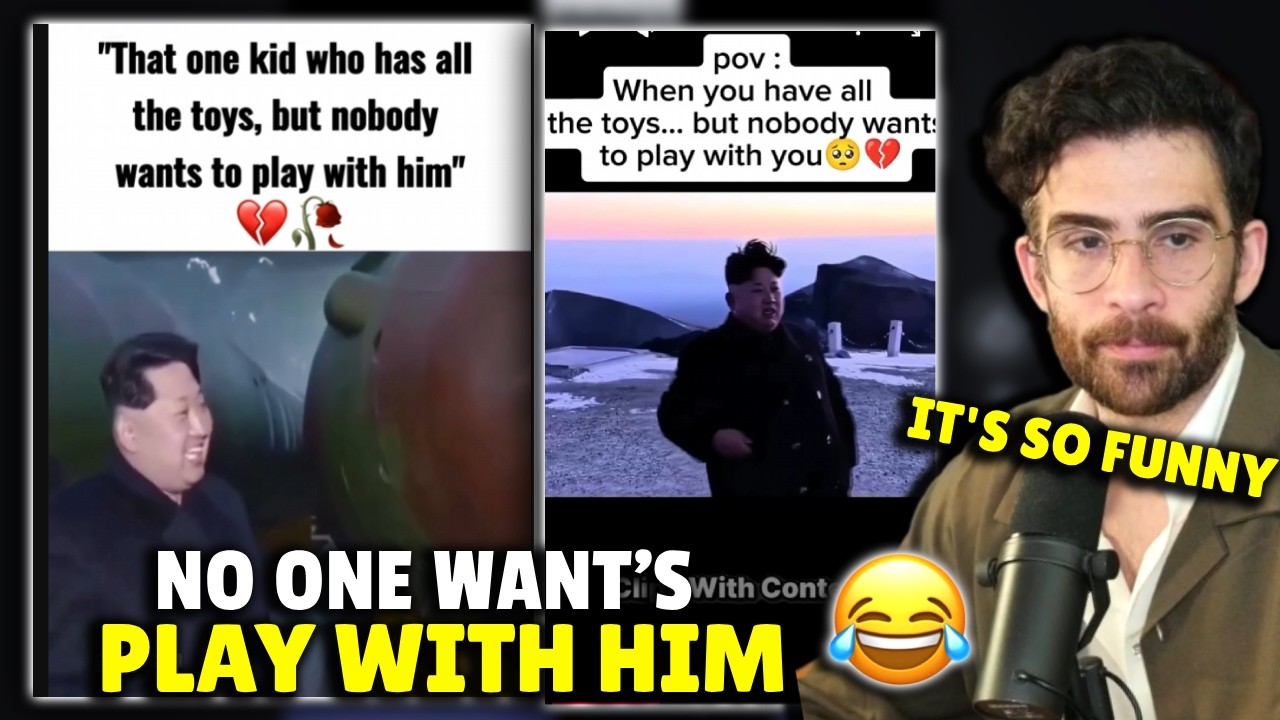 Hasanabi reacts to Kim Jong Un viral funny videos on internet😂!