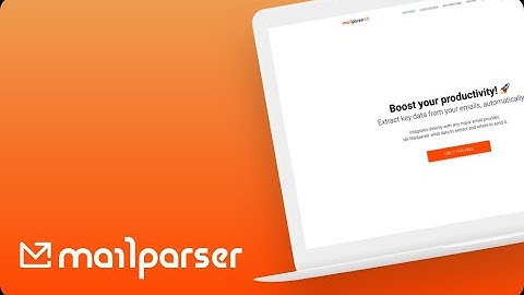 Automatically extract data from emails with Mailparser