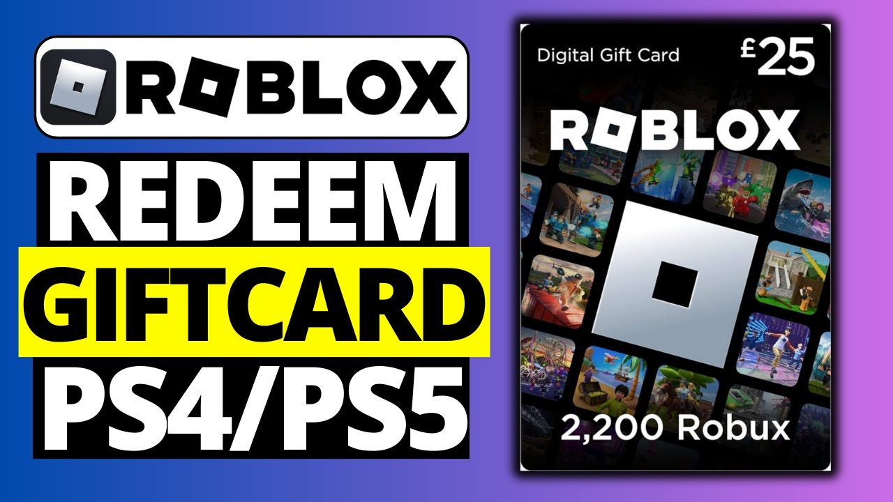 How To Redeem A Roblox Gift Card 