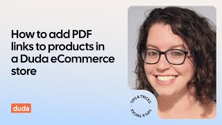 How To Add Pdf Links To Products In A Duda Ecommerce Store
