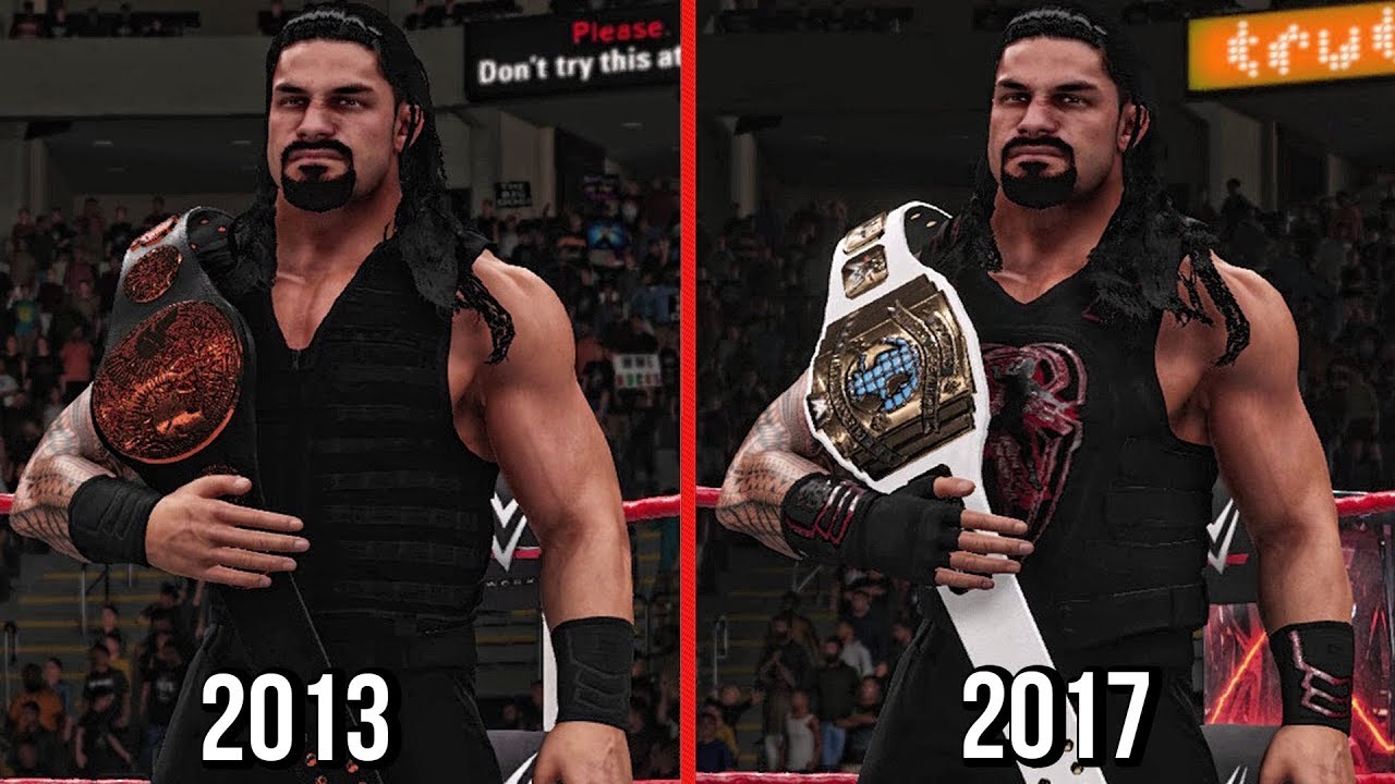 All Of Roman Reigns Championships Wins In WWE! ( WWE 2K18 )