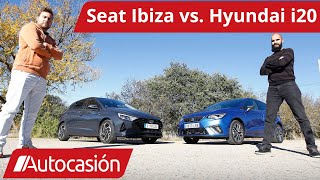 Seat IBIZA vs. Hyundai i20 2021 | Comparativa / Test / Review en español | #Autocasión