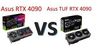 Asus ROG Strix GeForce RTX 4090 vs Asus TUF GeForce RTX 4090 Full Comparison