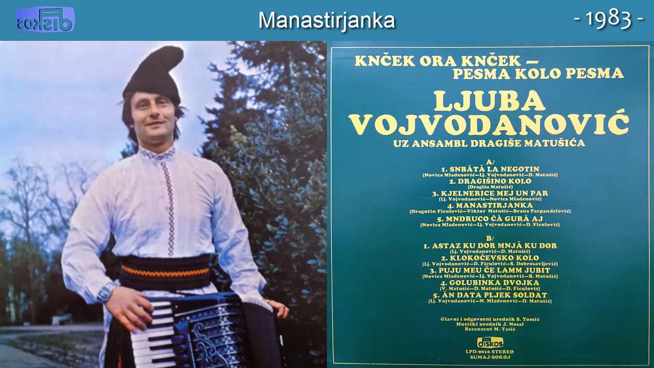 Ljuba Vojvodanovic - Manastirjanka - (Audio 1983)