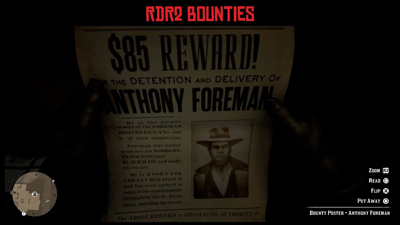 RDR2 100 Walkthrough. Bounties YouTube