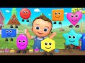 DIY for Kids - Baby Boy Making Dough Shapes 3D Animated Kids Educational Videos | Cartoons for Kids