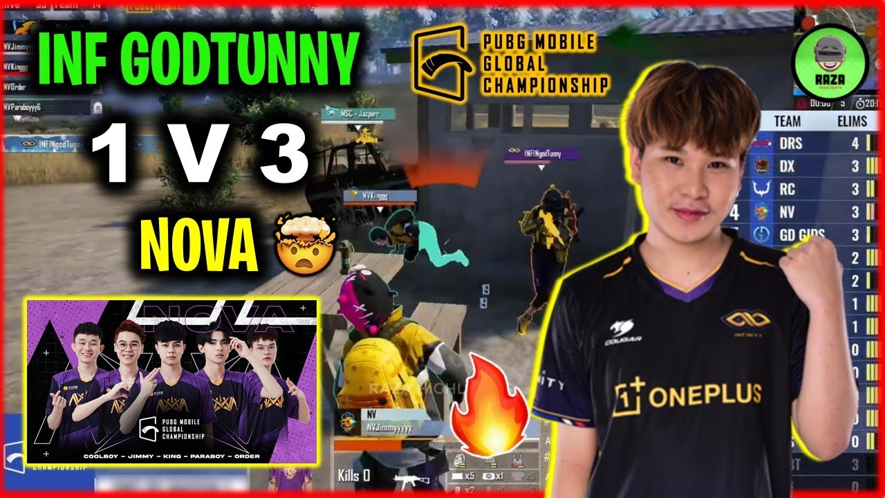 INFINgodTUNNY 1V3 CLUTCH NOVA ESPORTS 😳🔥| PMGC EAST S1 2021