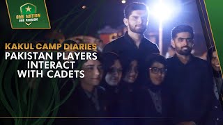 📹 Kakul Camp Diaries: Pakistan Players Interact with Cadets 🤝🌟 | PCB | MA2A