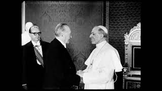 Pope Pius XII meets with Konrad Adenauer [1956] [HD]
