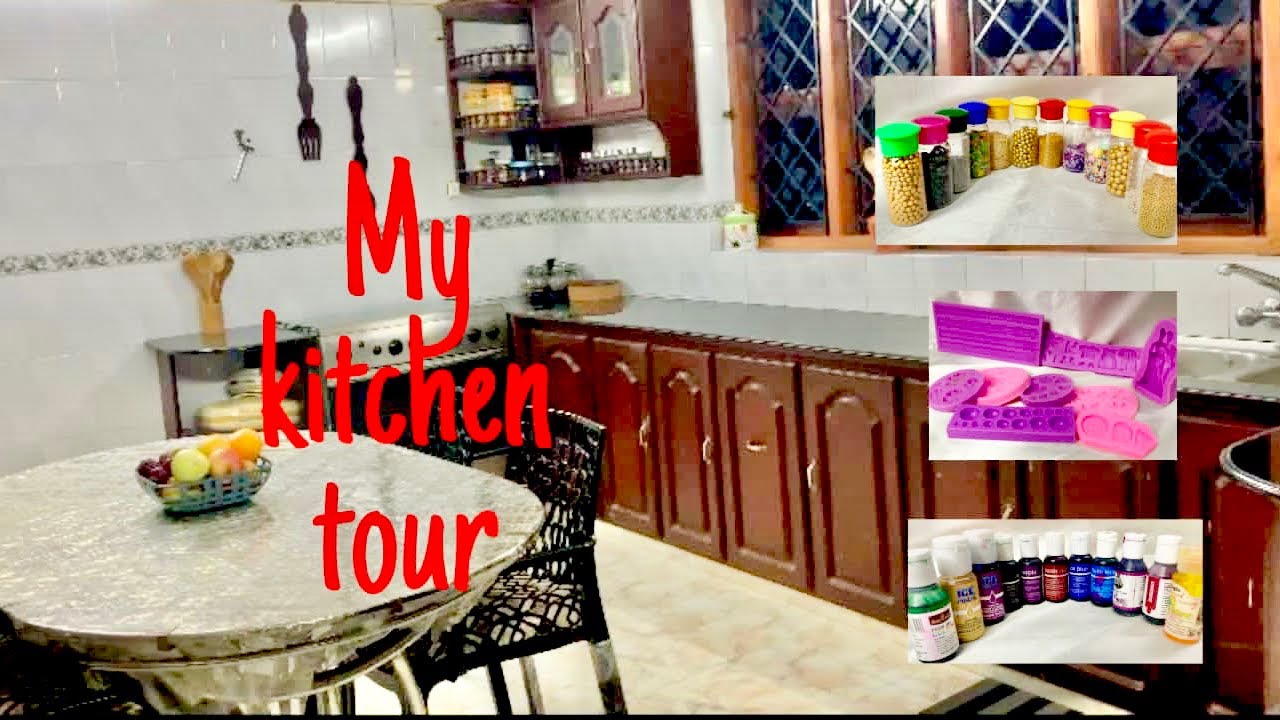 My kitchen tour || cake making tools 🔪🥄🧂🥣and there storage ||