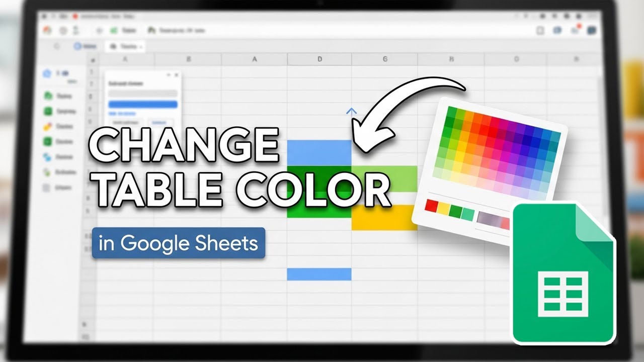 Как изменить цвет таблицы в Google Таблицах
