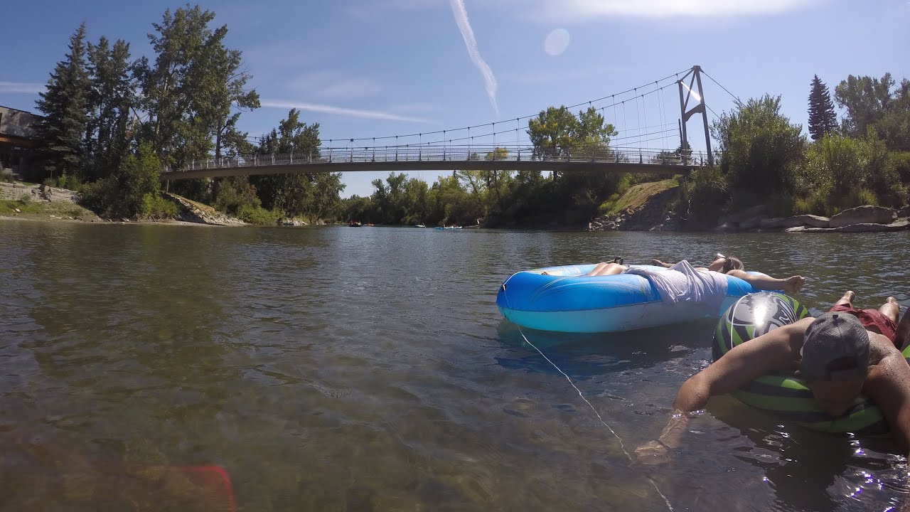 Floating down the Elbow River in Calgary YouTube
