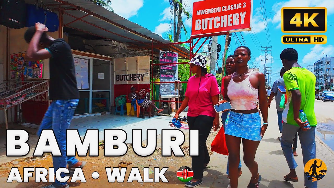 Bamburi, Mombasa 🇰🇪 – Real Coastal Life in Kenya | 4K Walking Tour