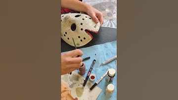 DIY Jason Vorhees masker #shorts #film #kostuum #halloween