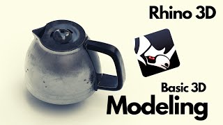 How to 3D Model in Rhino 3D  Basics  Coffee Pot