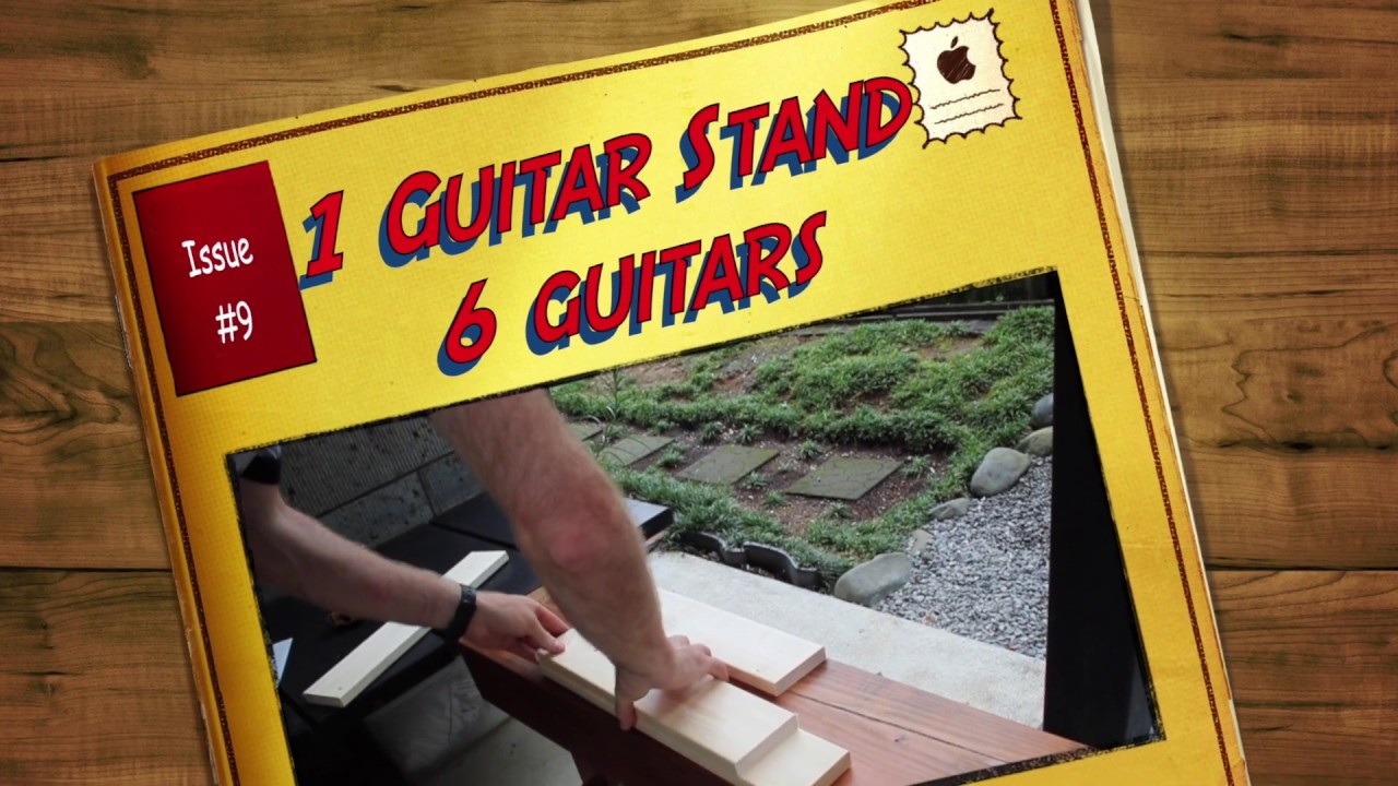 DIY Guitar Stand for Several Guitars