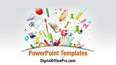 School Stationery PowerPoint Template Backgrounds - DigitalOfficePro #00156W