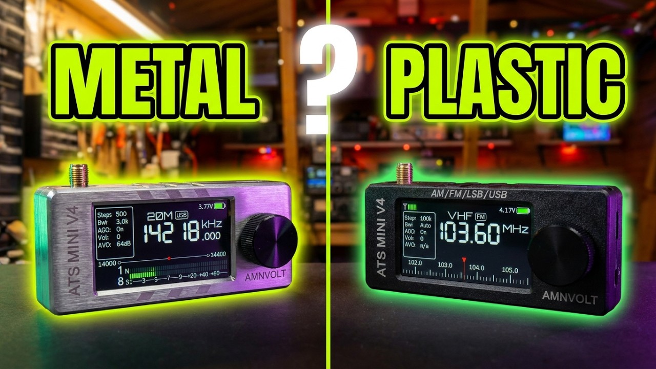 New AMNVOLT V4 Si4732. Metal verses Plastic version. What's the