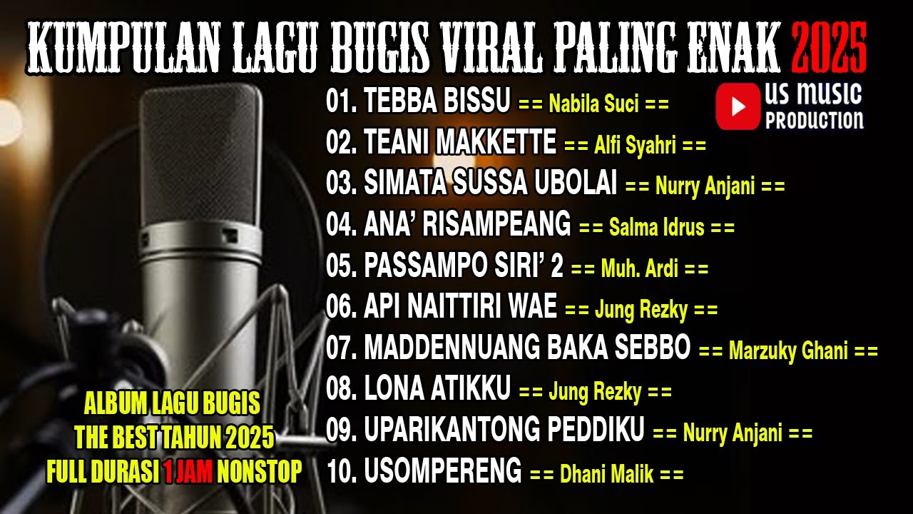 🔰 KUMPULAN LAGU BUGIS VIRAL PALING ENAK 2024-2025 [TEBBA BISSU] Lagu Bugis Viral 2025 // Nonstop‼️
