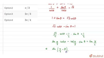 If sec theta + tan theta = sqrt(3), then the principal value of (theta + pi/6) is  | CLASS 12 | ...